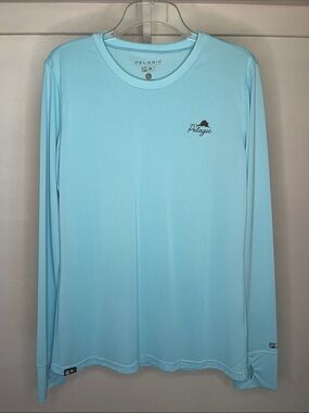 Pelagic Sky Blue Performance Long Sleeve Shirt